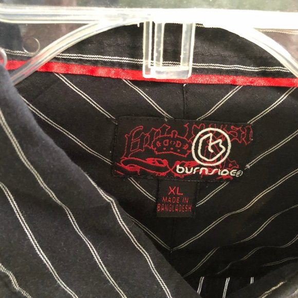 Short sleeves striped men shirt XL - Picture 3 of 3